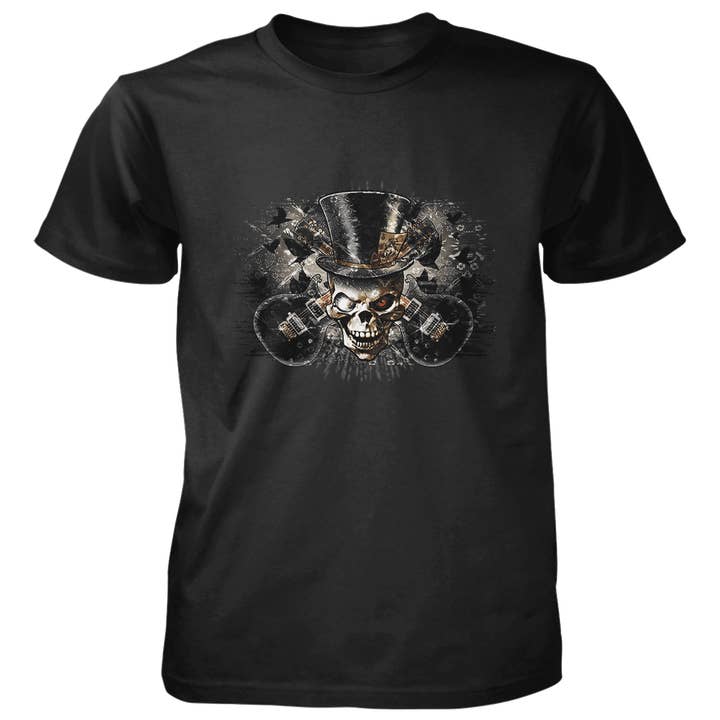 Skull Monacle - 4.5 oz Cotton T-Shirt for wholesale by Taboo Apparel