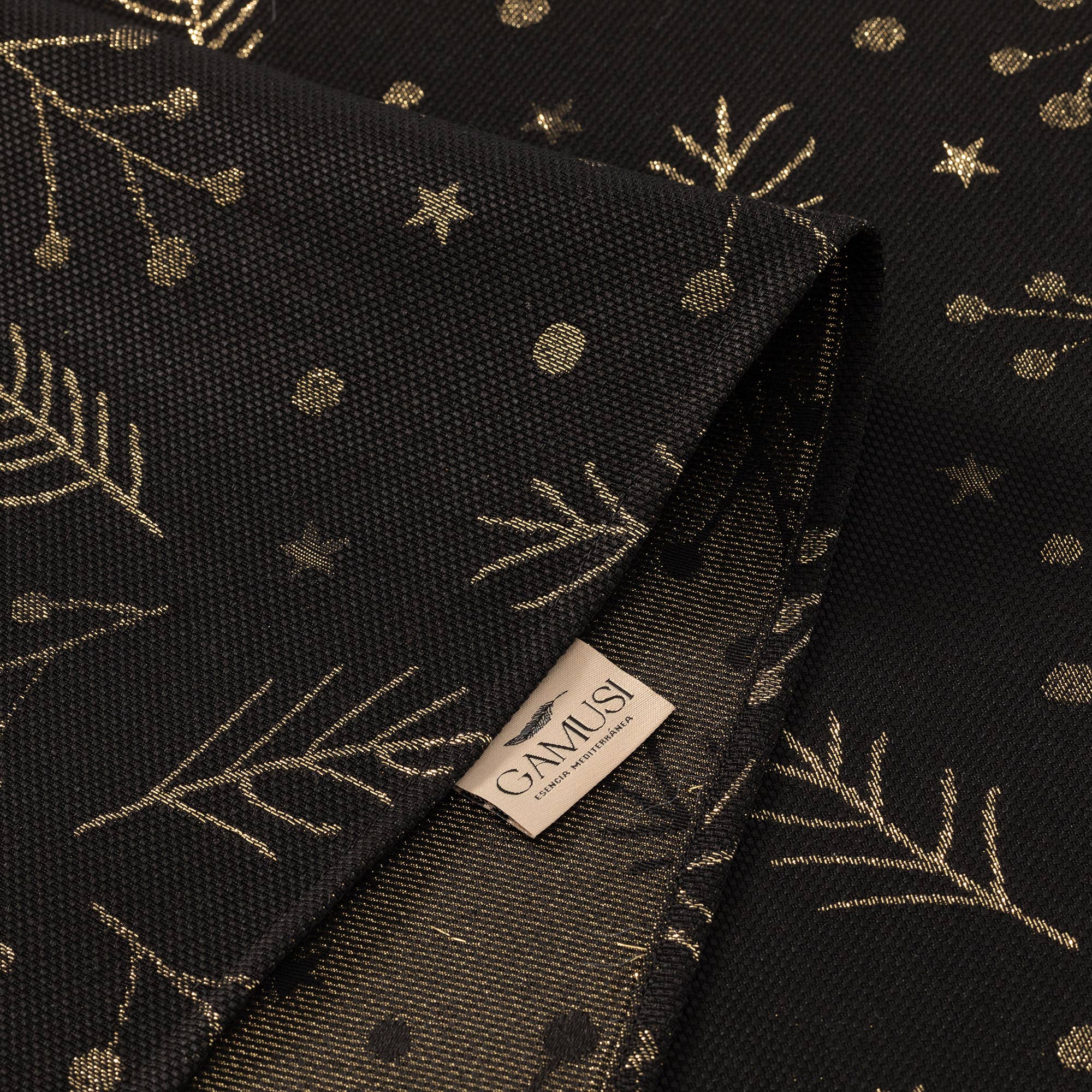 GAMUSI - Vente Nappes - Nappe de Noël en coton jacquard BERRIE15