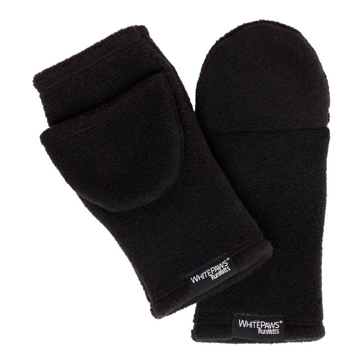 RunMitts - Wholesale Mittens - Unisex - WhitePaws RunMitts Double Velour Fleece