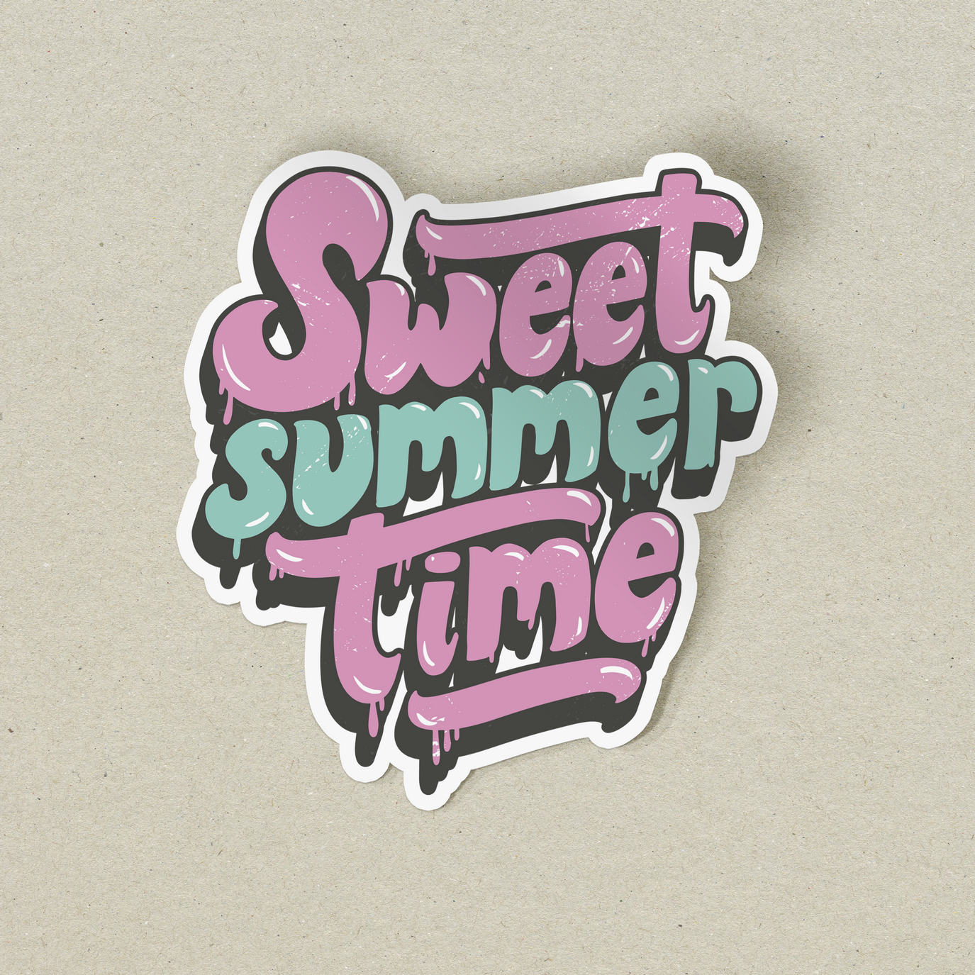 Mimic Gaming Co - Wholesale Sticker - Sweet Summer Time Ice Cream Text Sticker0