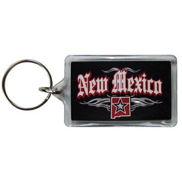 Porte-clés Lucite Rock N Roll du Nouveau-Mexique pour la vente par Jenkins Enterprises