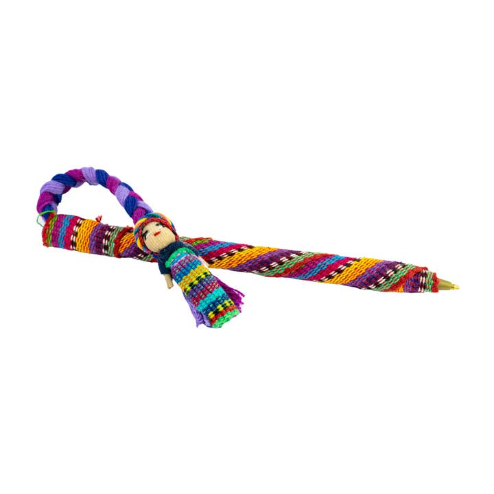 Lumily - Venta al por mayor Bolígrafo - Bolígrafo Muñeca Quitapenas Hecho a Mano Textil - Guatemala