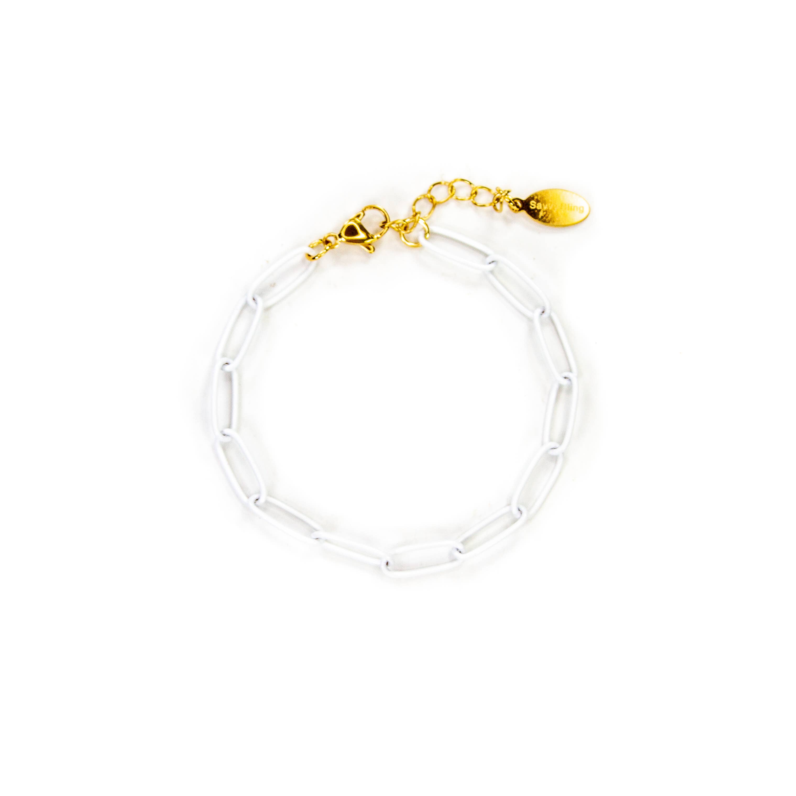 Savvy Bling - Wholesale Link & Chain Bracelet - Enamel 16+ Colors paperclip chain link bracelet14