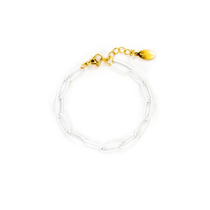 Savvy Bling - Wholesale Link & Chain Bracelet - Enamel 16+ Colors paperclip chain link bracelet14