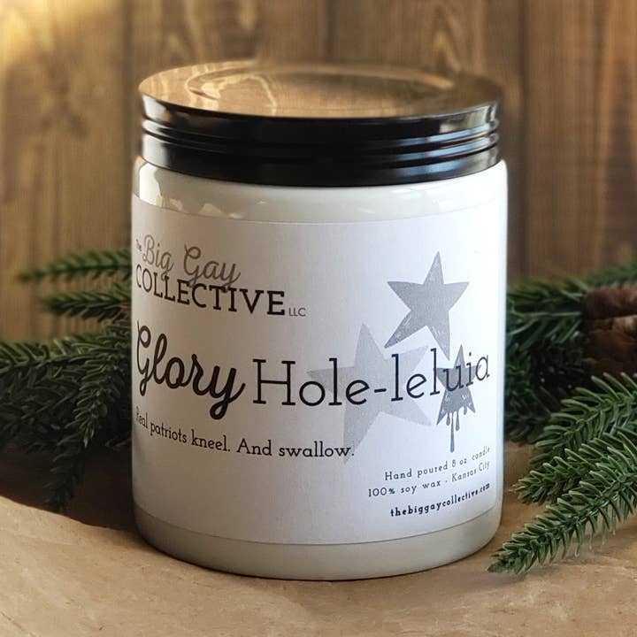 The Big Gay Collective LLC - Wholesale Jar/Filled Candle - Glory Hole-leluia0