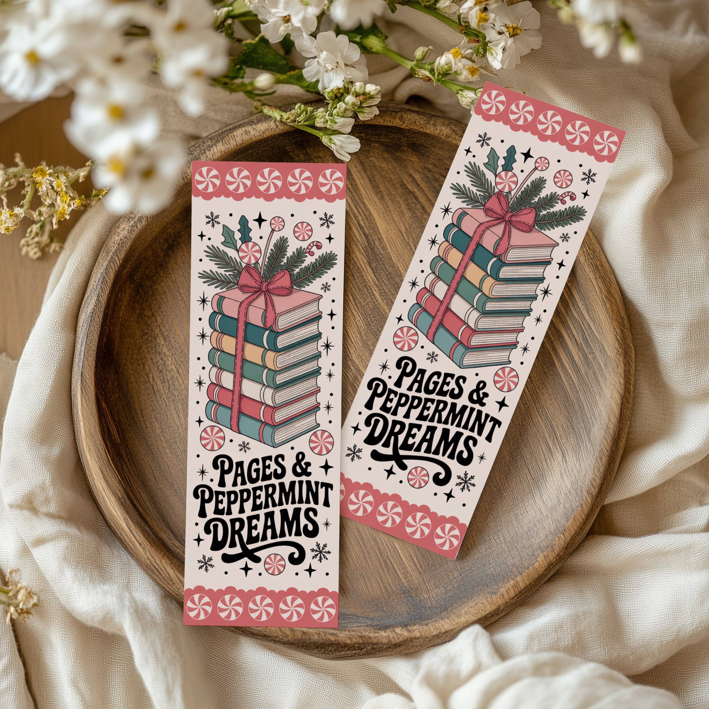 Auburn Row Design – wholesale Bookmark – Pastel Christmas Bookmarks 1