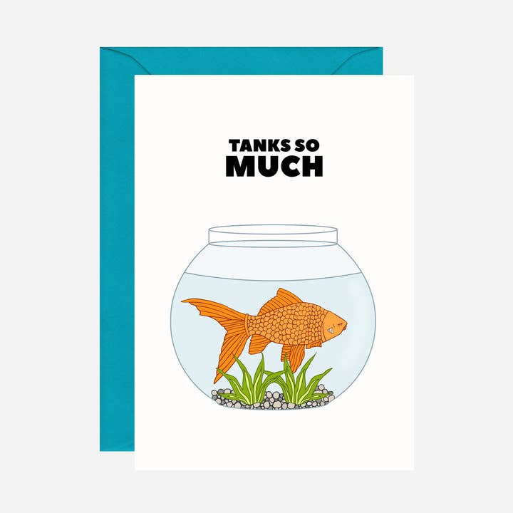 Cartão de Agradecimento com Peixe Dourado por atacado de Pearl Ivy