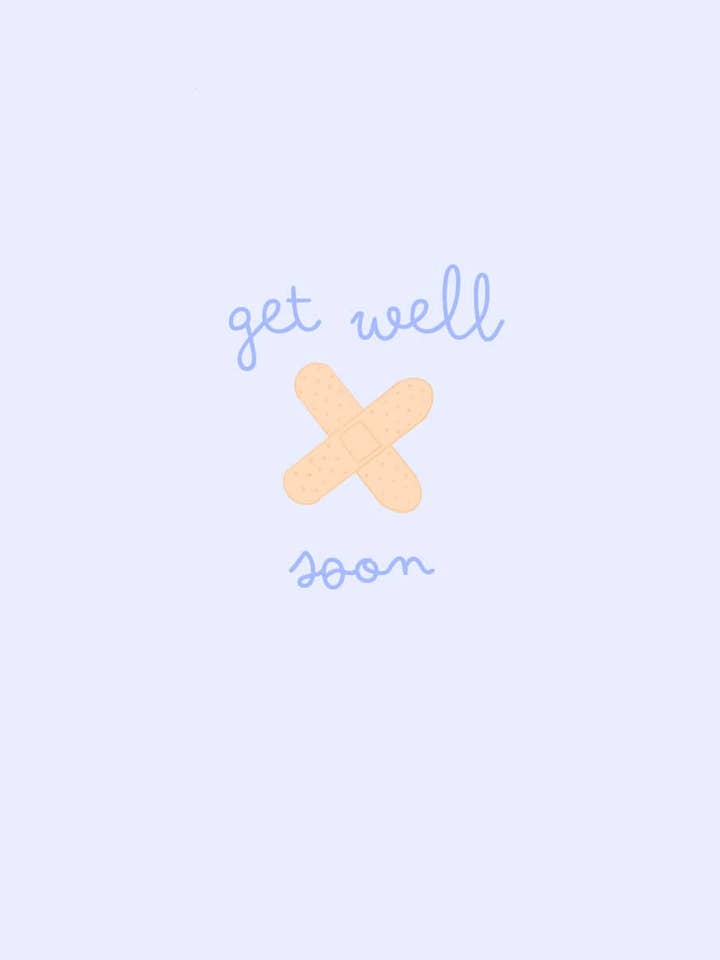 Get Well Soon Card for wholesale by Good Life Art Press