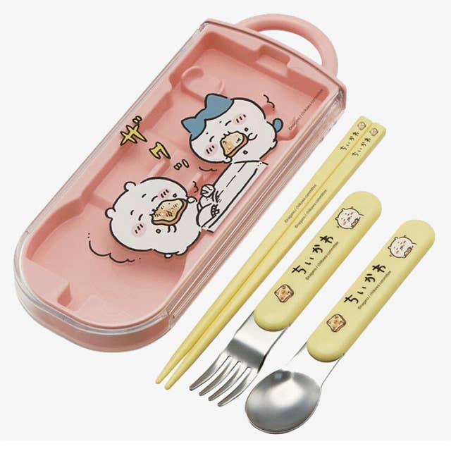 K-Wonderland - Vente Sets de couverts - Totoro, Ensemble de Couverts Trio Chiikawa Slide-Déjeuner, Pique-nique6