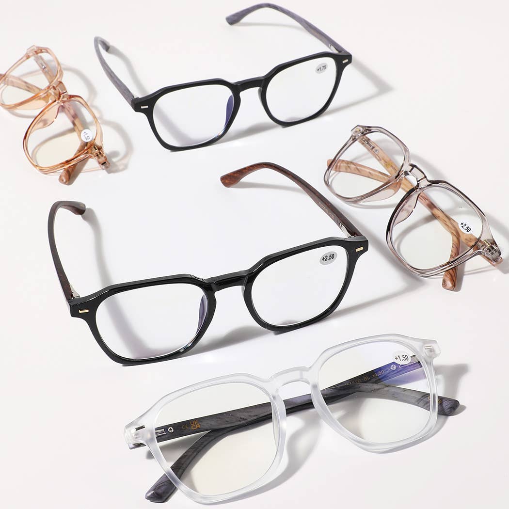  ASSORTED COLOR Blue Light Blocking Fashion Reading Glasses for wholesale on Faire1