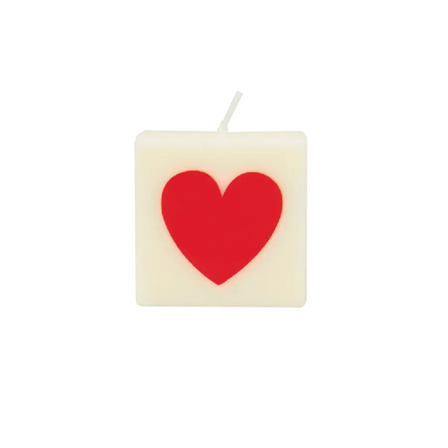 The Gift Label - Wholesale Tea Light Candles - LETTER AND NUMBERS CANDLE - ♥ - RED0