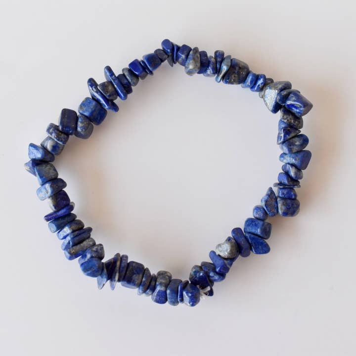 Piedra Sanadora | Lapislázuli | Regalo Espiritual | Pulsera de Chips para venta al por mayor de Soothing Crystals