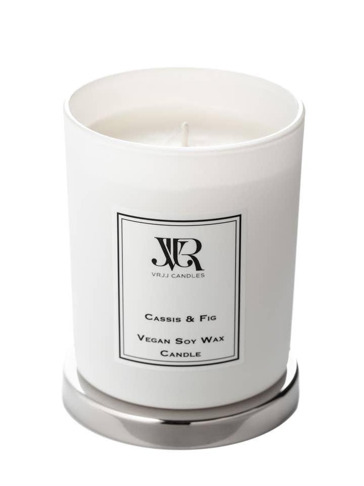 KERZE AUS SOJAWACHS MIT CASSIS & FEIGE für den Großhandel von VRJJ Candles