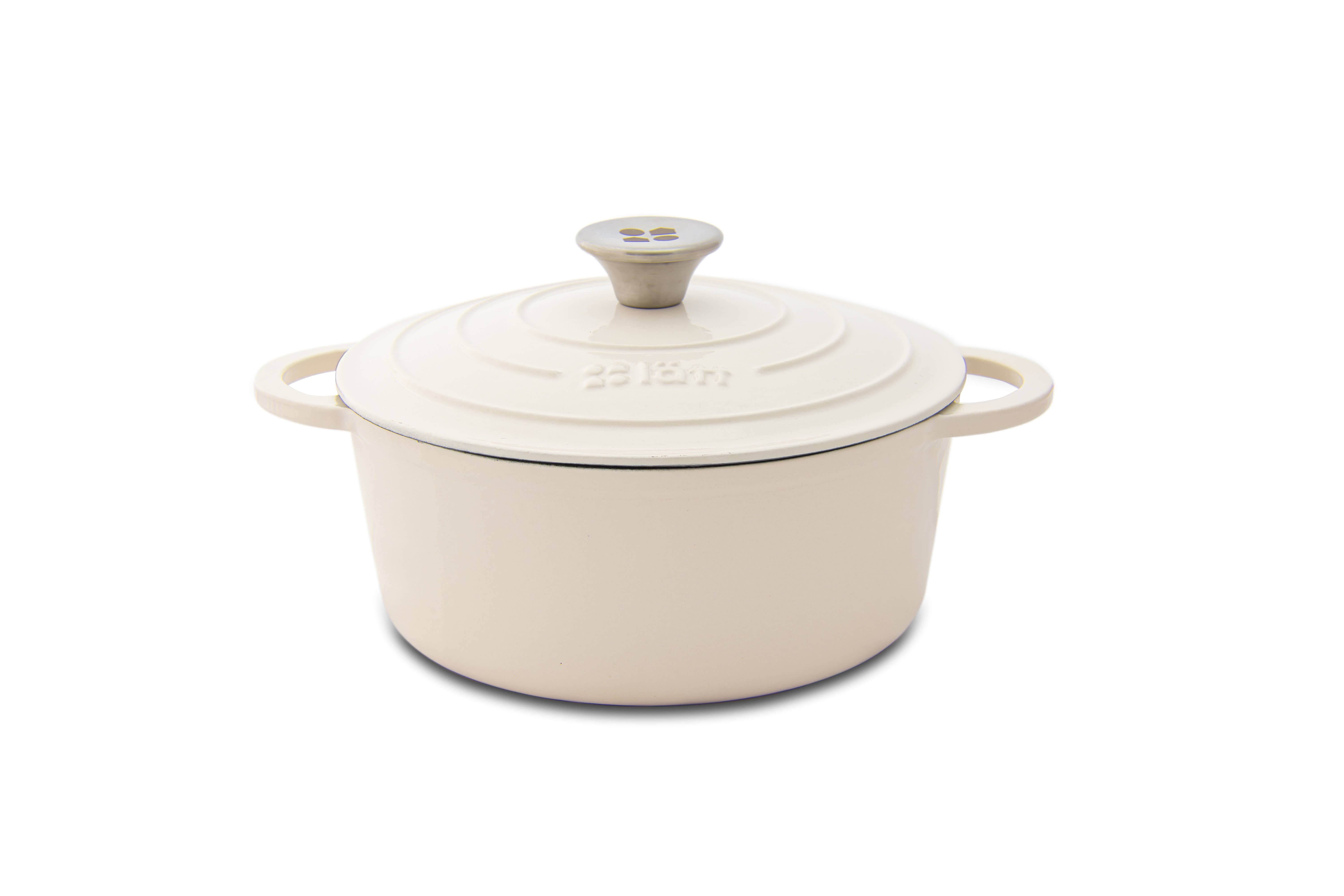 Wholesale COCOTTE ROUND LATT 22x10.5 CM 3.35 L WHITE for your store