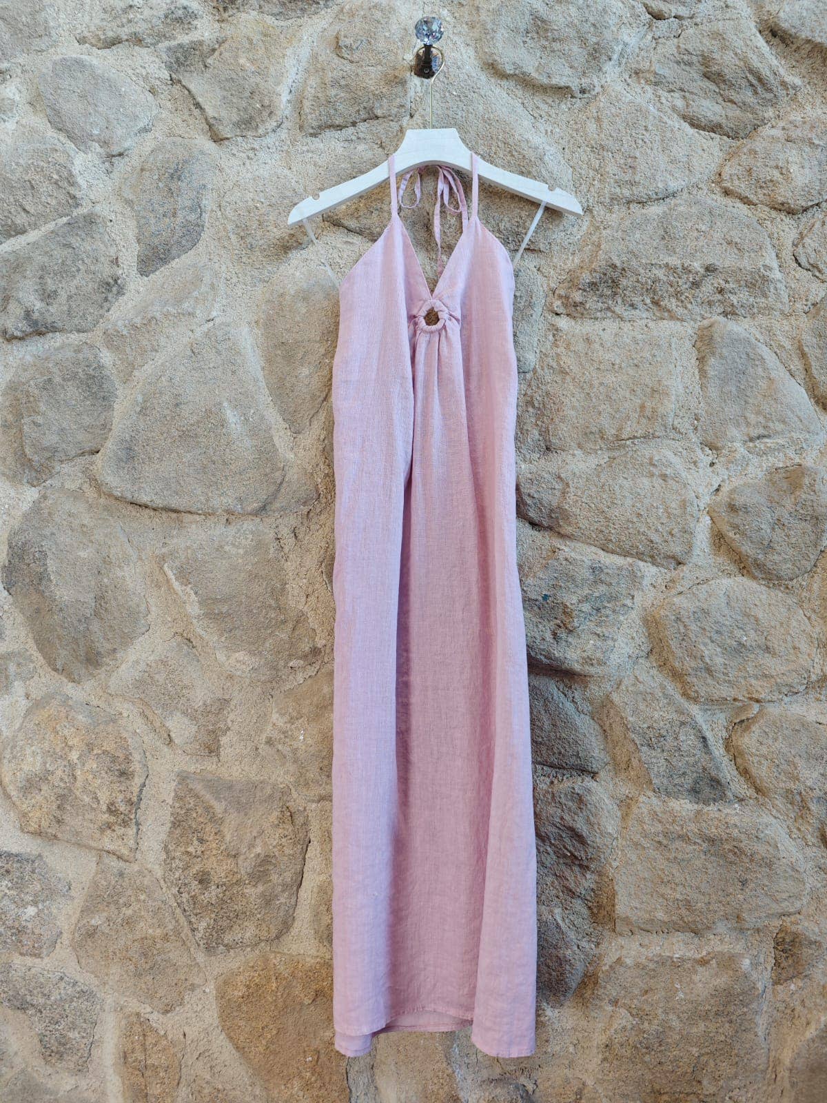 Linen & More - Vendita all'ingrosso Vestito - Donna - RIF 13992 VESTITO IN LINO CON SPALLINE6