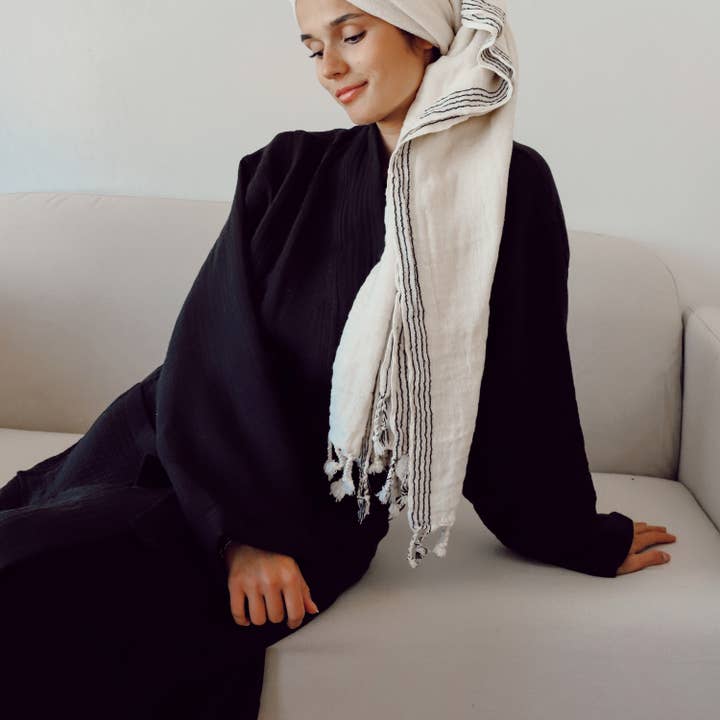 Vivamaison - Wholesale Robe - Unisex - Luxury 4 Layer Muslin Bathrobe, Natural Cotton Spa Comfort20