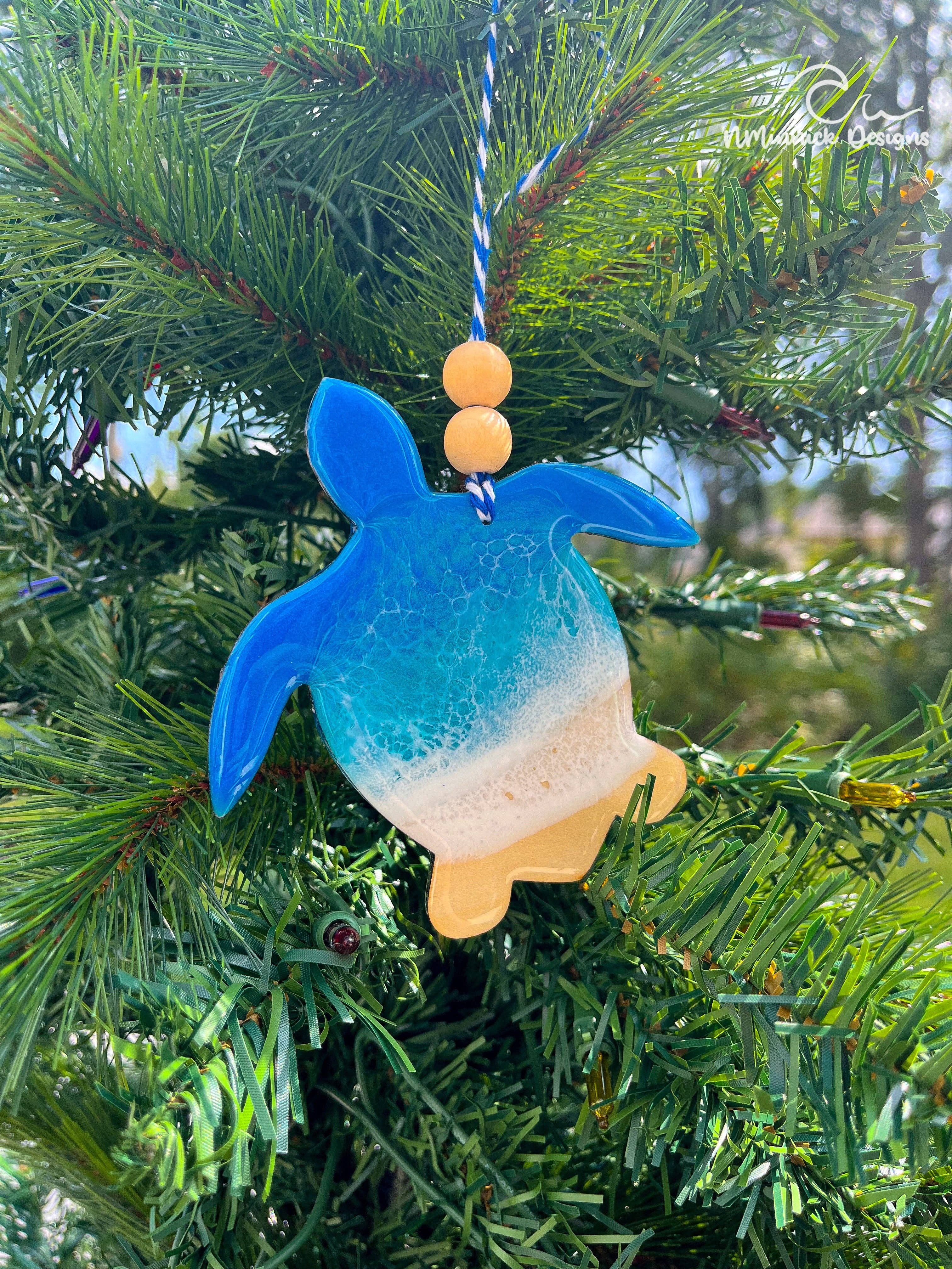 NMinnick Designs - Wholesale Ornament - Sea Turtle Ocean Resin Ornament2