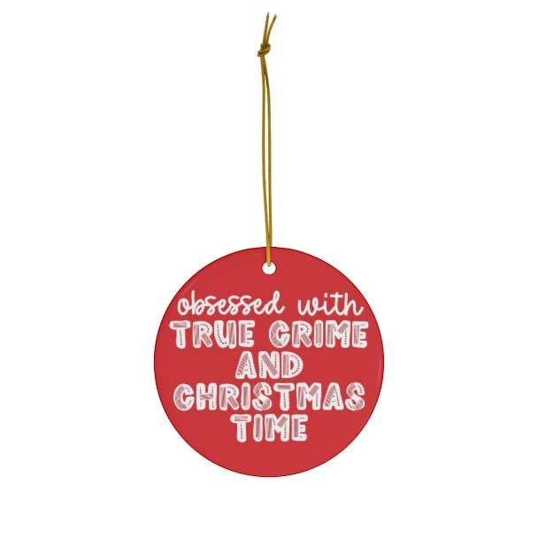 R is for Robo - Wholesale Ornament - True Crime Christmas Ornaments Funny Holidays Ornament Red