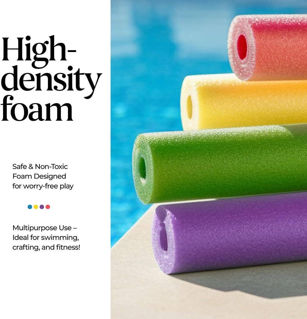 Play22 - Vente Jouet de plage/piscine - Enfant et bébé - Lot de 12 frites de piscine en mousse multicolores6