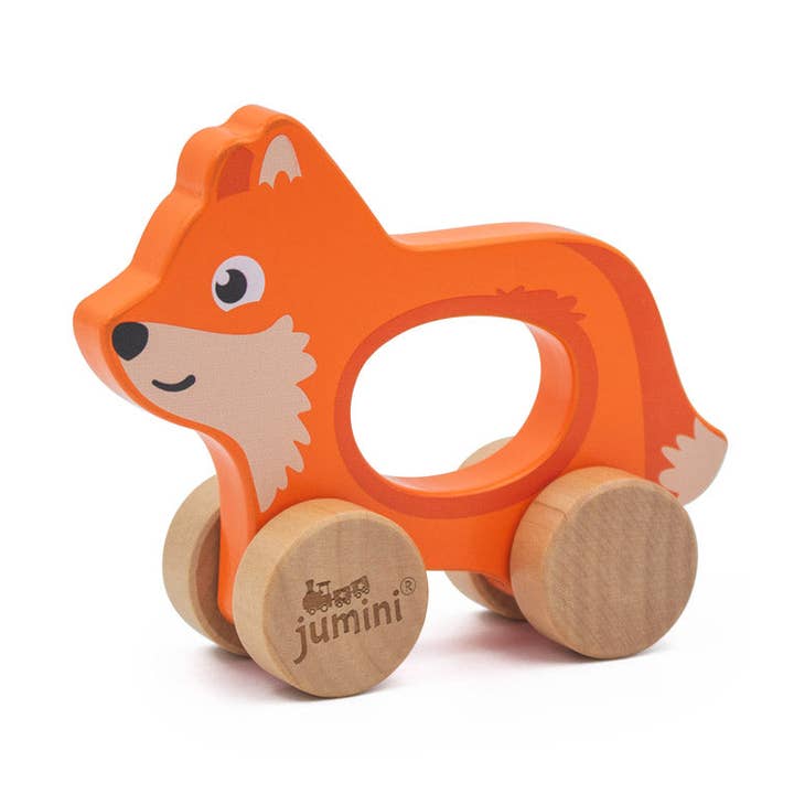 JUMINI Push Along Friends Fox (Boxed) for wholesale by Inside Out Toys