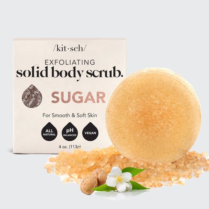 KITSCH - Wholesale Body Scrub/Exfoliant - Sugar Exfoliating Body Scrub Bar