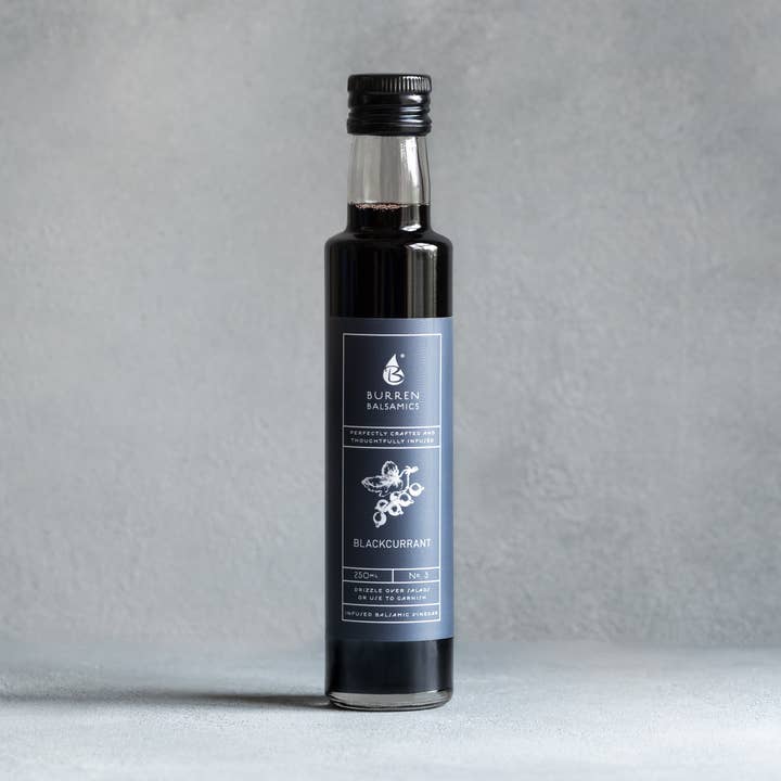 Blackcurrant infused Balsamic Vinegar for wholesale by Burren Balsamics