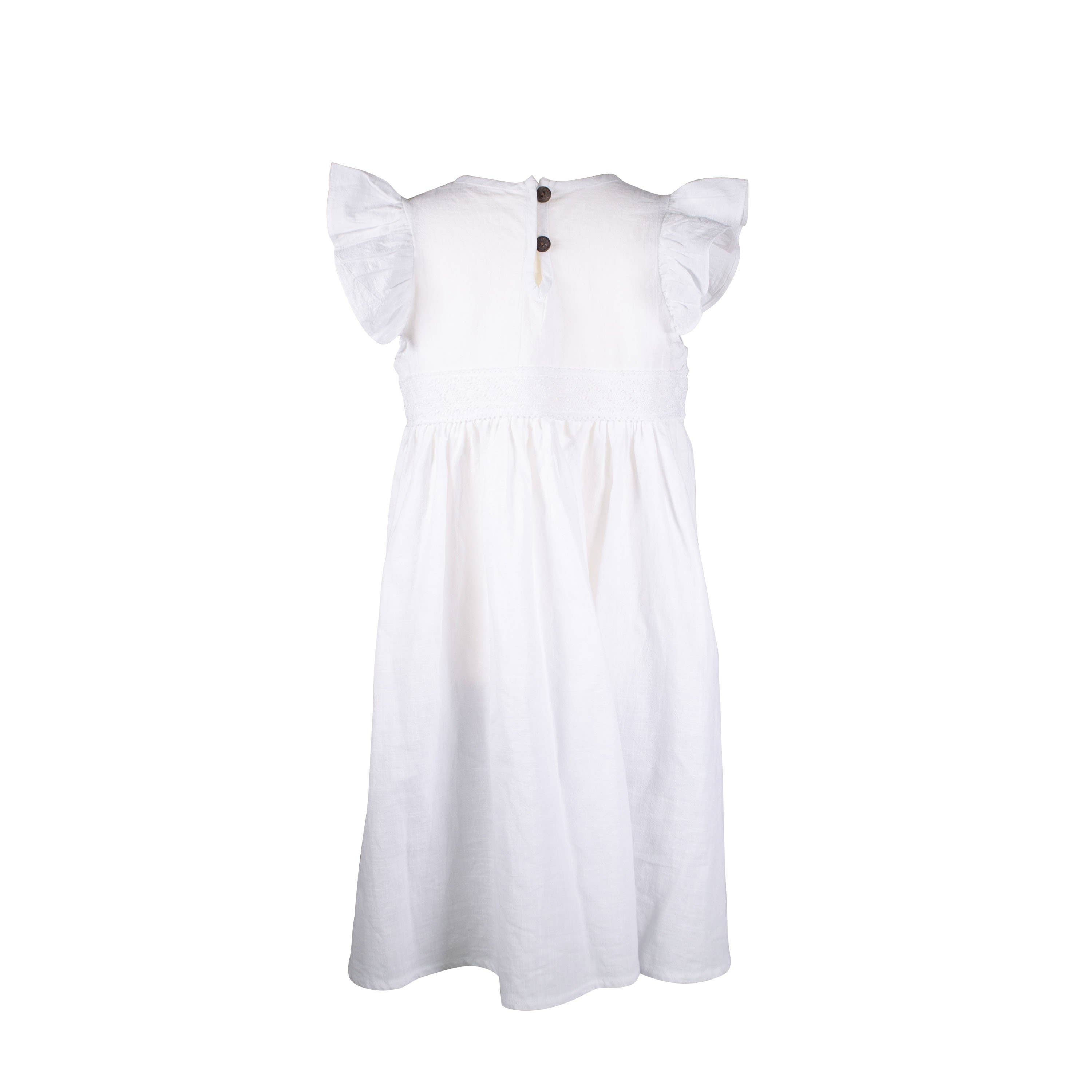 La Fillette Accessories - Wholesale Dress - Kids - White organic linen dress5