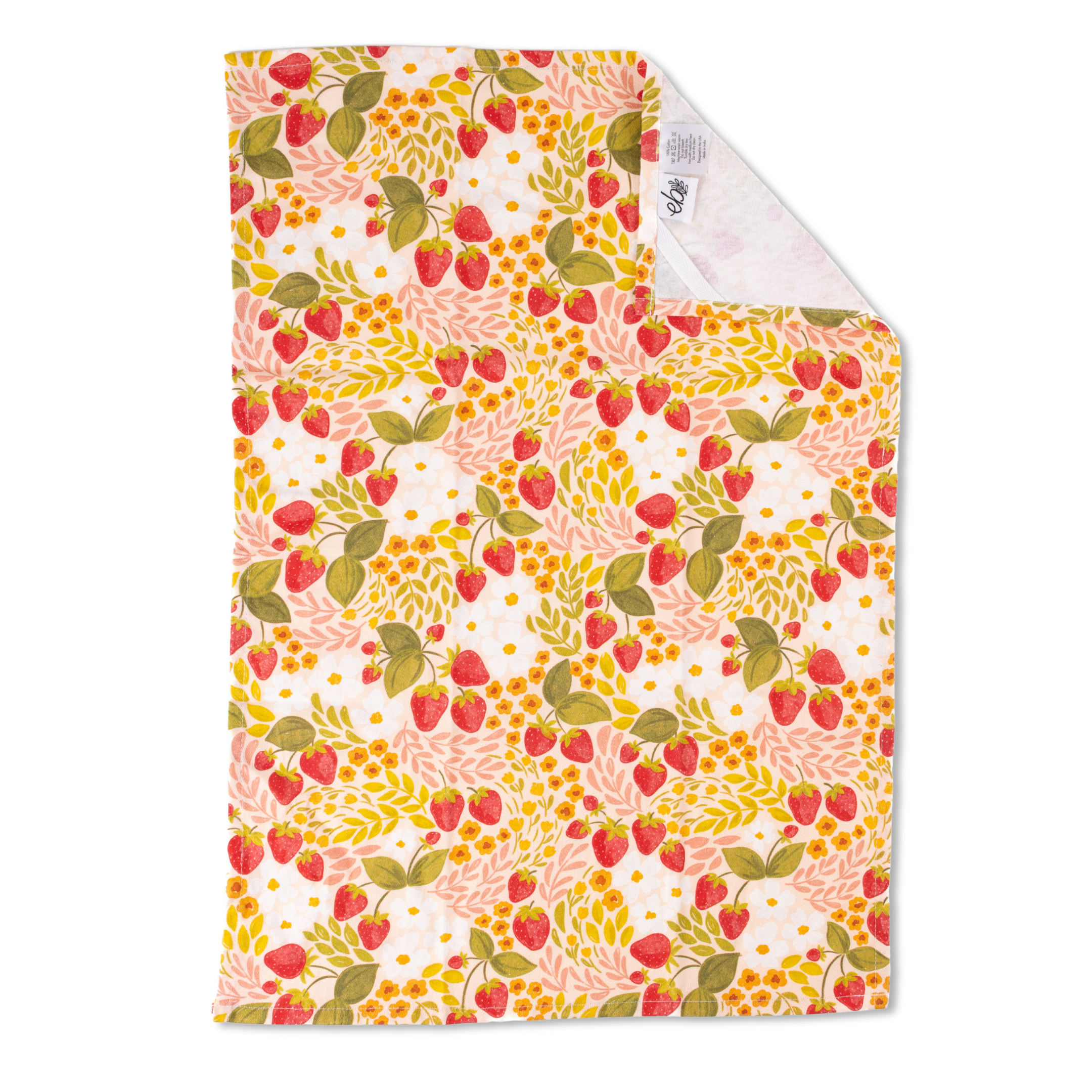 Elyse Breanne Design - Wholesale Tea Towel - Pack of 2 Strawberry Patch Tea Towels2