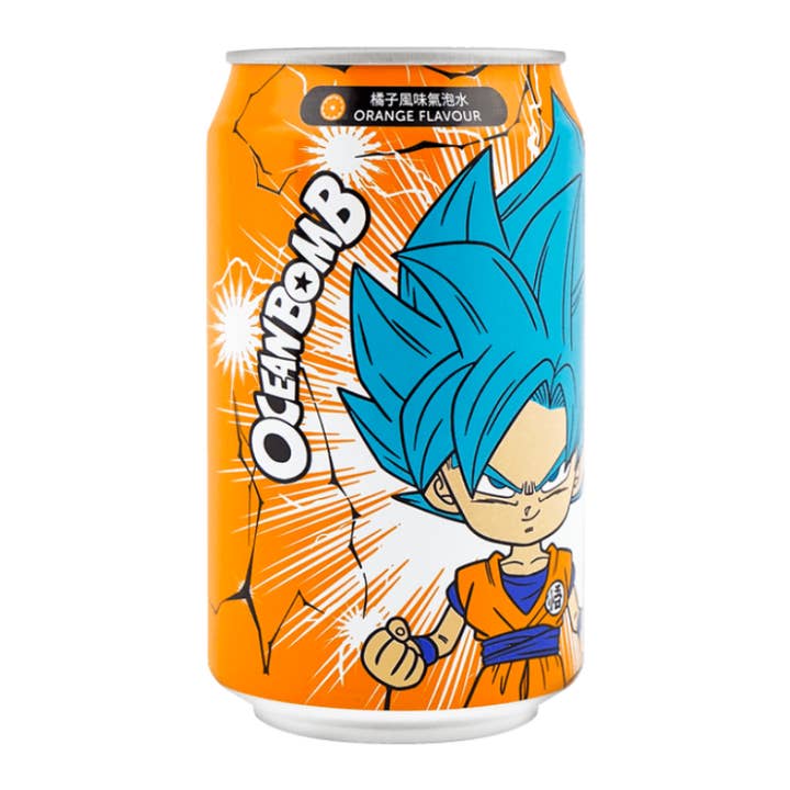 OCEAN BOMB Dragonball Orange Flavor Sparkling Water 330ml for wholesale by 8090 Shop