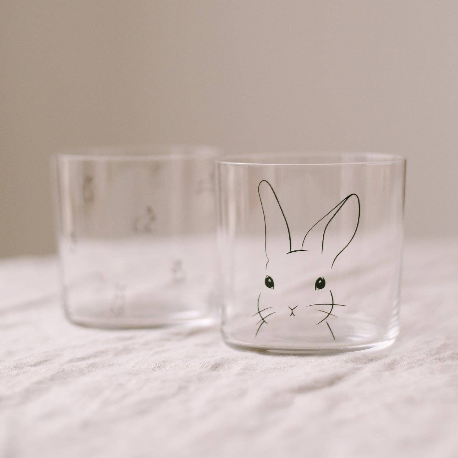 Eulenschnitt - Venta al por mayor Vaso/copa - Vaso de cristal con conejo negro (pack de 4)2