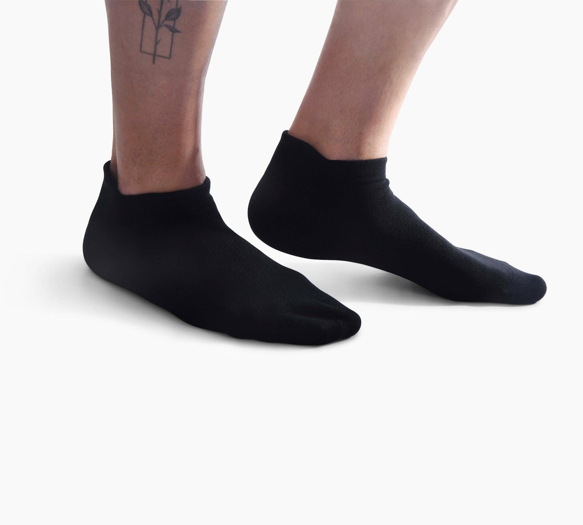 Happy Bits Socks - Venta al por mayor Calcetines - Unisex - Calcetines de Entrenamiento de Bambú - Negro Intenso - Paquete de 51