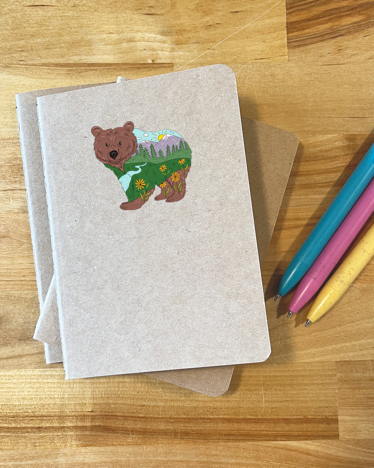 KTF Design Co. - Wholesale Journal/Diary - Mountain Bear Mini Journal1