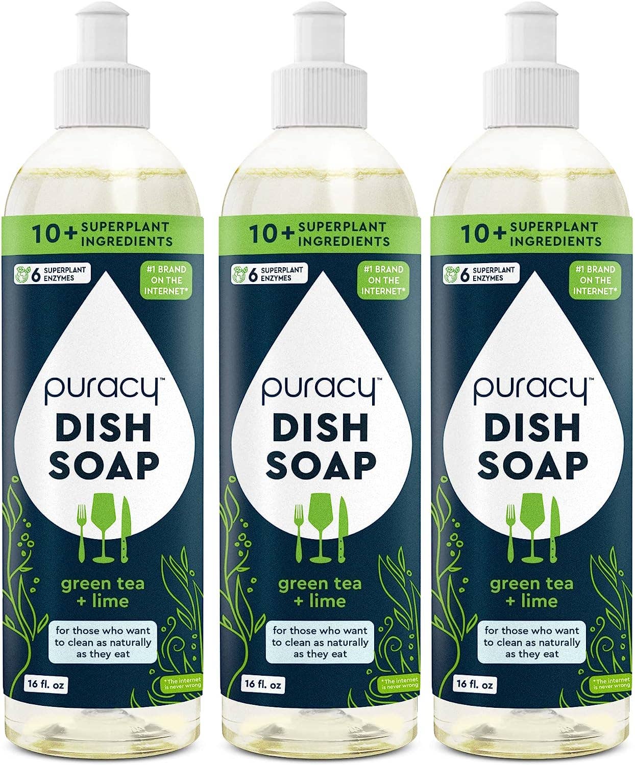Puracy - Wholesale Dish Soap - Dish Soap 16oz (Pack of 3)1
