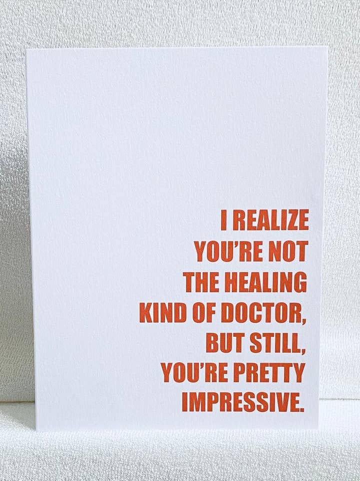 Humor Card for Doctoral Student, Funny Graduation Card for wholesale by The Butter and Honey Co.