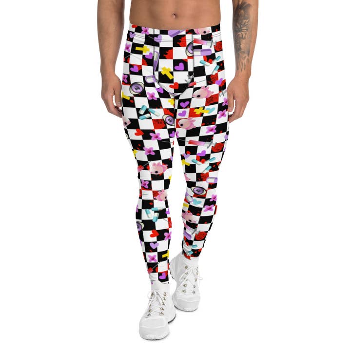 Gemusterte Leggings für Herren | Yami Kawaii Mochi Mouse für den Großhandel von BillingtonPix