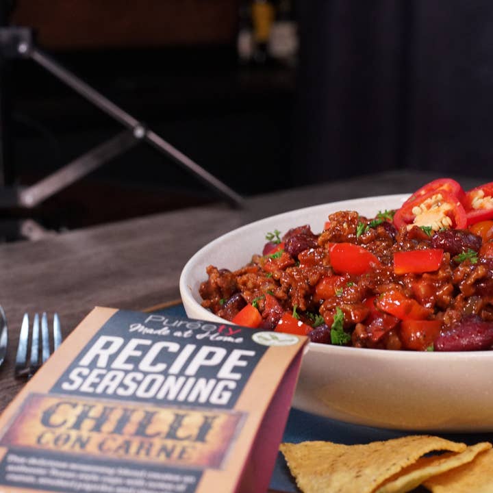Pureety Gourmet Flavours – wholesale Dried spice mix – Pureety Gluten Free Chilli Con Carne Recipe Seasoning 50g2