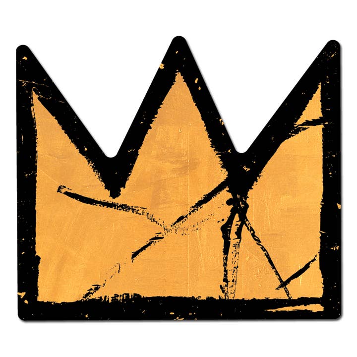 Apply Stickers - Wholesale Sticker - Gold Crown by Basquiat - Die-Cut Sticker