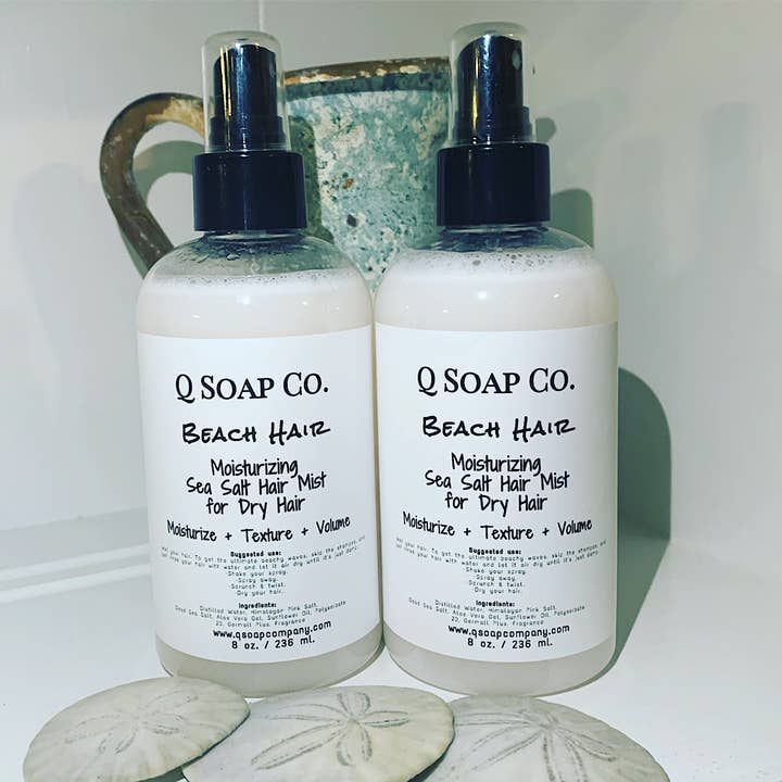 Beach Hair Sea Salt Spray 8oz for wholesale by Q Soap Co.