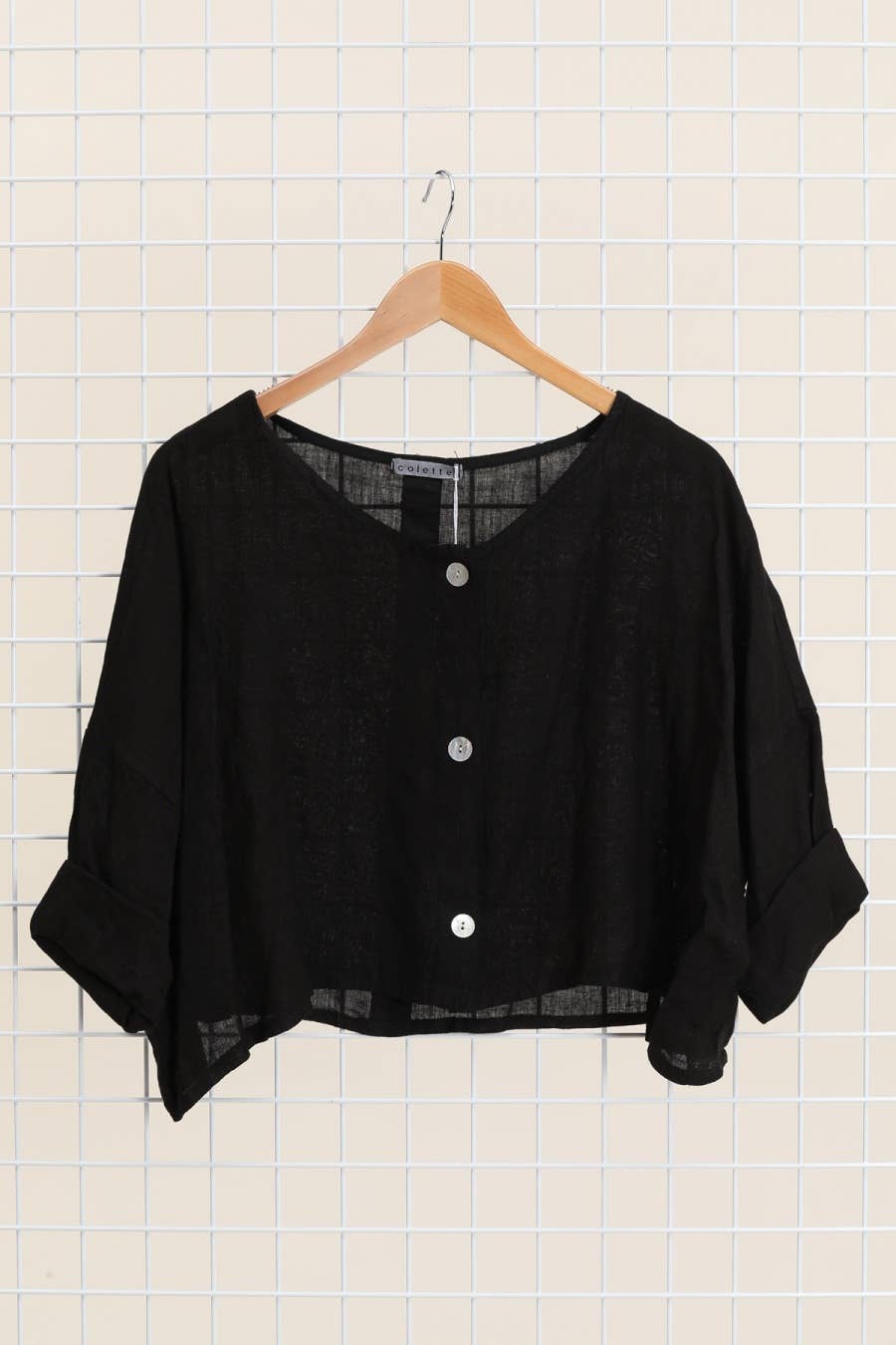 la maison des fibres naturelles - Wholesale Jacket - Women's - 3/4 sleeve linen jacket 906 100% linen7