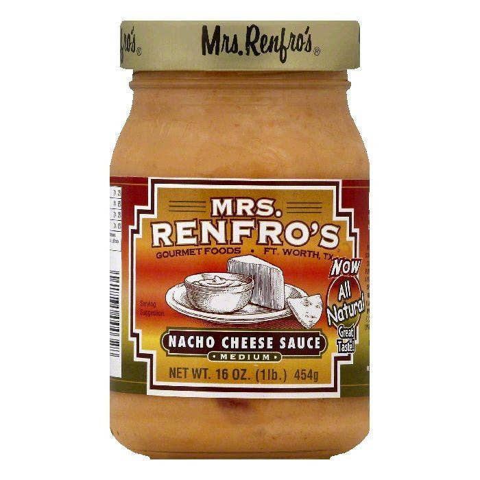 KeHE Distributors, LLC - Wholesale Sauce - Mrs Renfros Medium Nacho Cheese Sauce, 16 OZ0