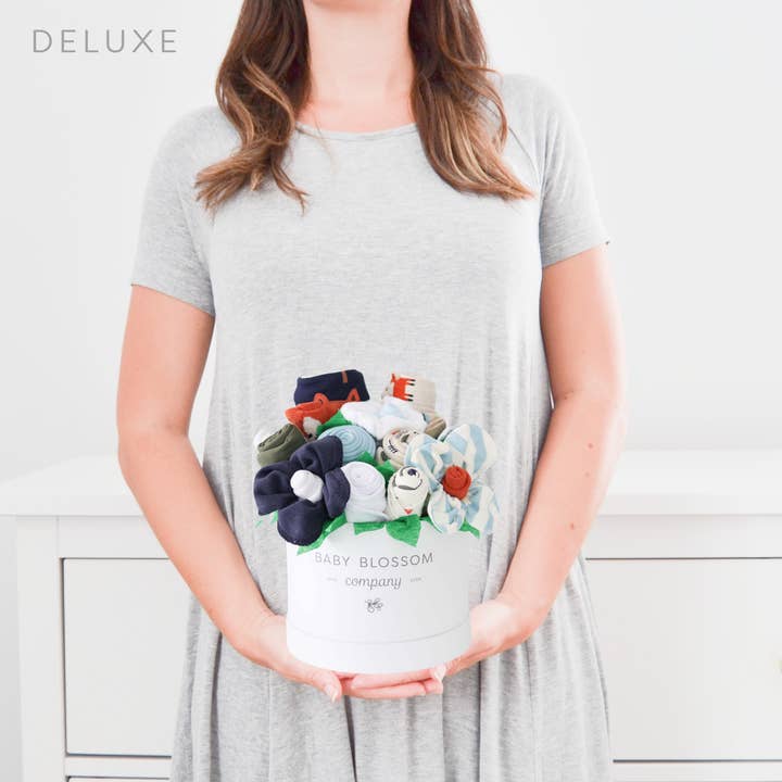 Baby Blossom Company - Wholesale New Mom Gift Box/Set - Baby Boy Gift Box Collection - Fox17