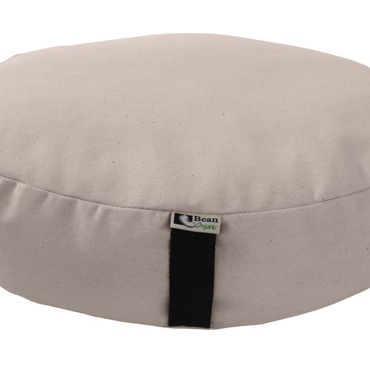 Bean Products - Wholesale Meditation Supplies - Zafu Organic Cotton Meditation Cushion Round or Oval Organic Buckwheat Hull Fill2