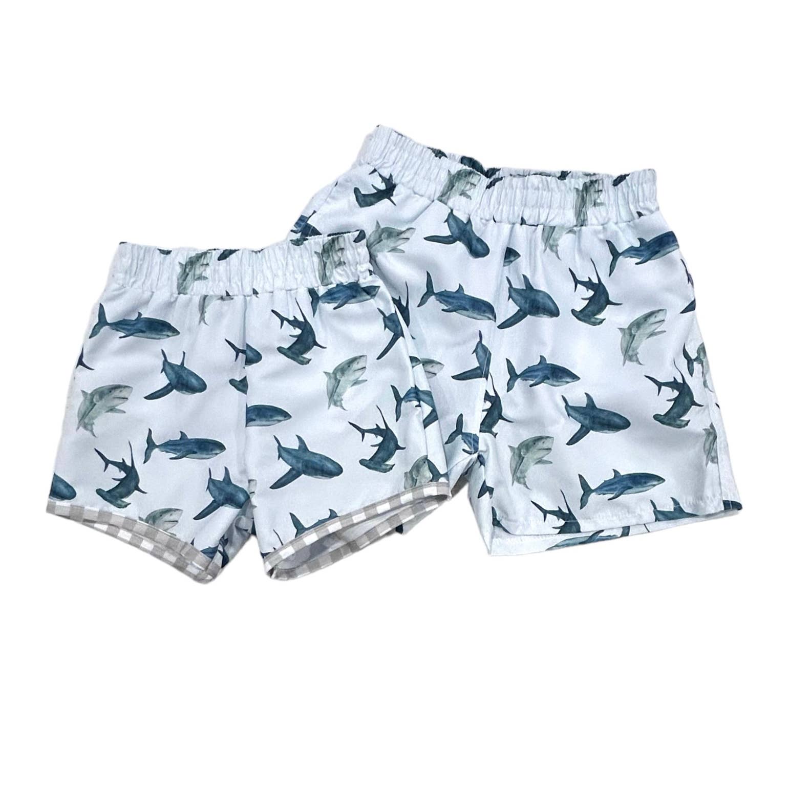 Sugar Bee Clothing - Wholesale Swim Shorts - Kids - Boys Summer Swim Shorts - Sharks 1