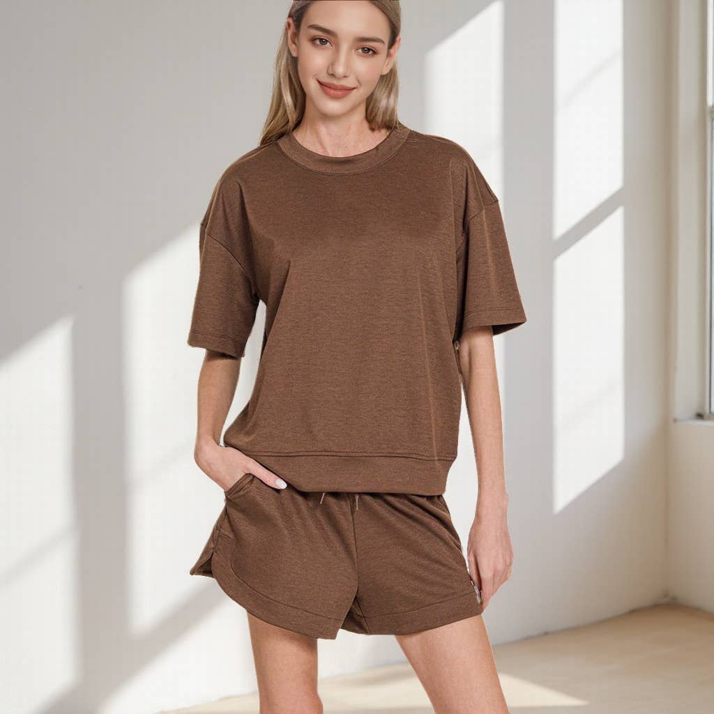 42POPS – wholesale Lounge set – Women's – `.Scuba Sweatshirts & Shorts 2PC Set2