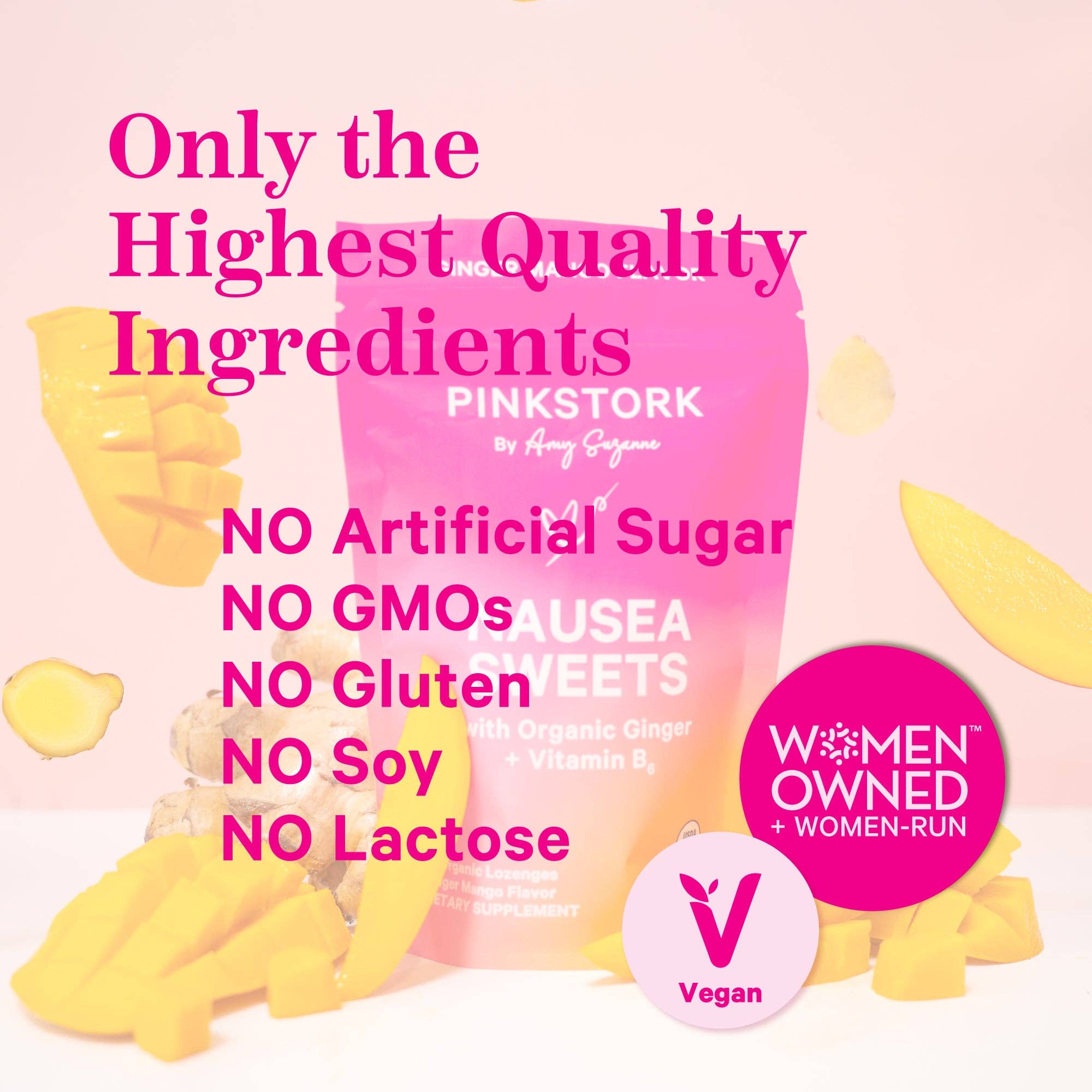 Pink Stork - Vente Compléments prénataux - Bonbons anti-nausée Pink Stork6