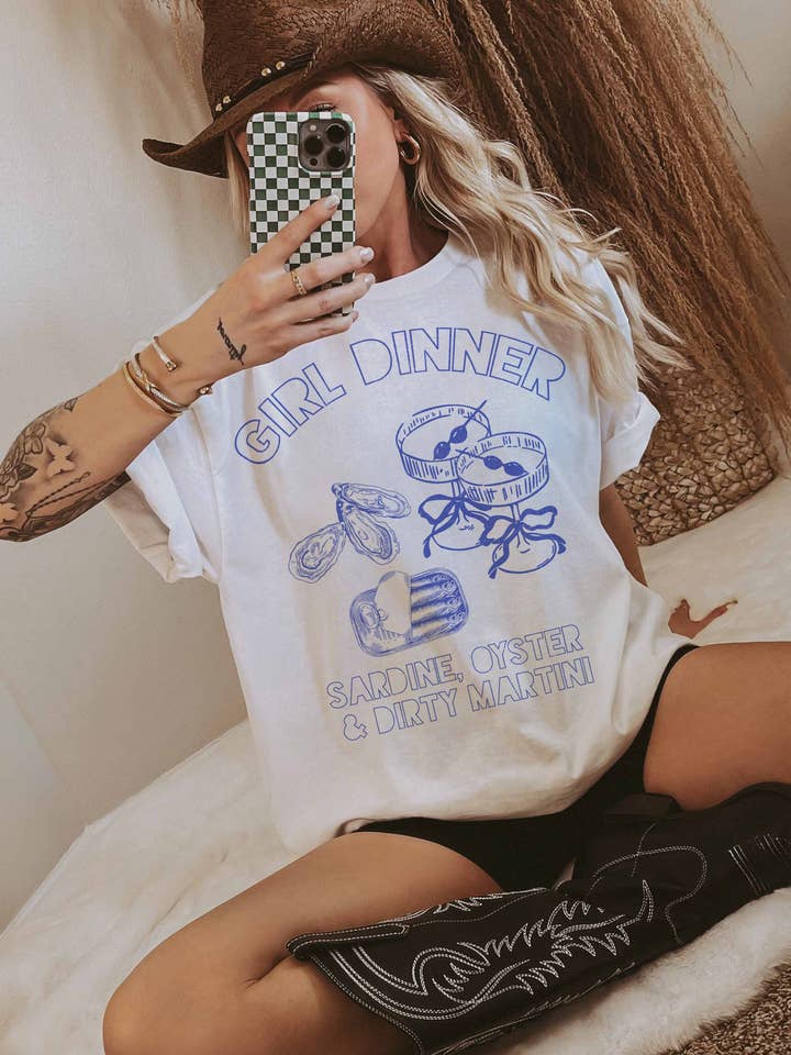 Camiseta Oversize Cena de Chicas para venta al por mayor de GOOD DAY STREET