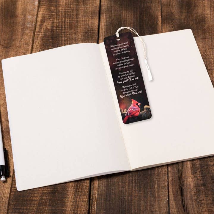 Cottage Garden - Wholesale Bookmark - Tassel Bookmark How Great Thou Art2