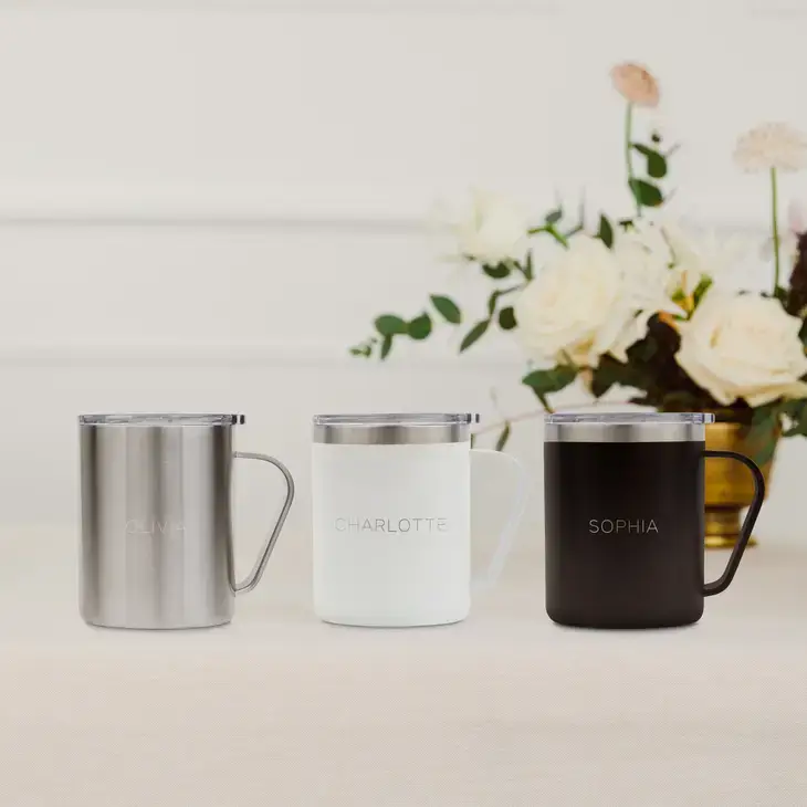 Weddingstar Inc. - Wholesale Insulated Mug/Tumbler - Insulated Metal Travel Coffee Mug - Contemporary Text0