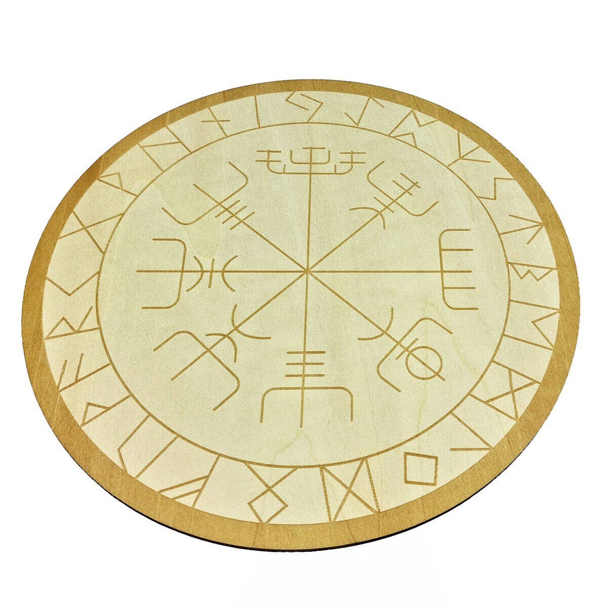 Shamans Crystal - Wholesale Crystal Grid - Crystal Grid Plates Round In Wood, 20cm Wide, Flower of Life28