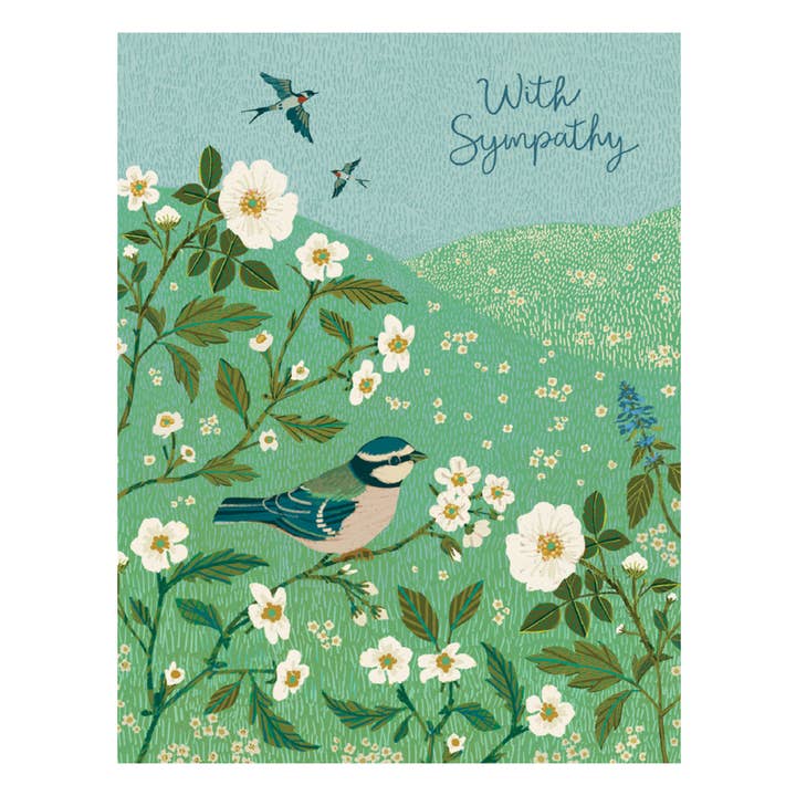 Studio Eleven Papers - Wholesale Sympathy Card - NO SRP - Field of Flowers Sympathy Card